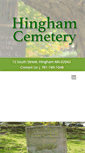 Mobile Screenshot of hinghamcemetery.org